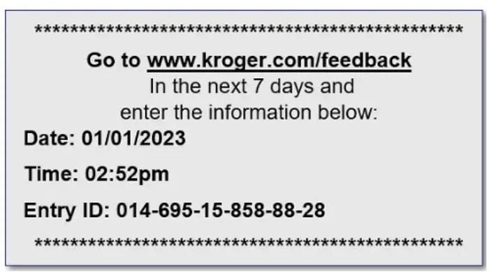 Screenshot of Kroger receipt Screenshot of Kroger receipt